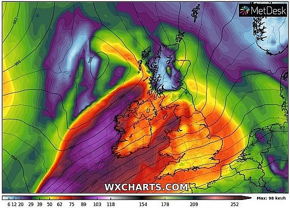 UK and europe weather forecast latest, october 30: flood warnings issued as remnants of hurricane epsilon batter britain